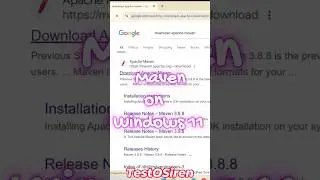 🚀 How to install maven on Windows 11 #maven #coding #automationtesting #windows #shorts #ytshorts