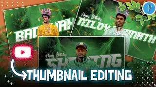 How to make YOUTUBE thumbnails with GLOW effect | EFX thumbnail | fb cover pic editing | BD wish