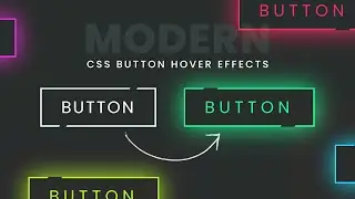 Modern CSS Glowing Button Hover Effects | Html CSS Tutorial