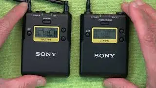 How to Set & Sync the Frequency in a Sony Wireless Microphone URX-P03 Receiver & UTX-B03 Transmitter