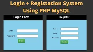 Login And Registration System In PHP Tutorial For Beginners Step by Step