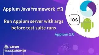 Integrate and run Appium Server before the test suite | Server arguments