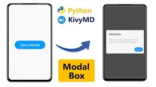 How to create Popup Modal Box in Python & KivyMD