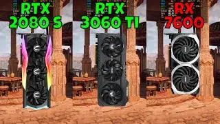RTX 2080 Super vs RTX 3060 Ti vs RX 7600 (Benchmark in 9 Games at 1440p) 2024