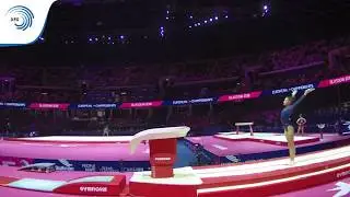 Ondine ACHAMPONG (GBR) - 2018 Artistic Gymnastics Europeans, junior qualification vault