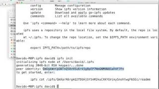 Installing IPFS -Mac. Just Playing