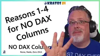 Reasons 1-4 for No DAX Columns #MicrosoftFabric #PowerBI