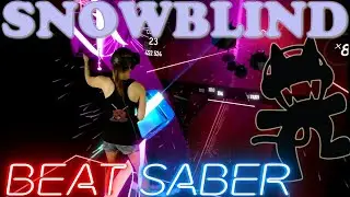 Beat Saber || Au5 - Snowblind (ft. Tasha Baxter) First Attempt - Expert+ || Mixed Reality