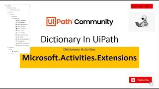 Dictionary in UiPath || Dictionary Activities in UiPath || RPA || UiPath Tutorials