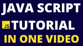 Learn JavaScript in one video  2023