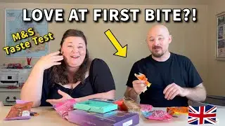 Americans Try M&S Brand Snacks - British Biscuits, Sweets & More!