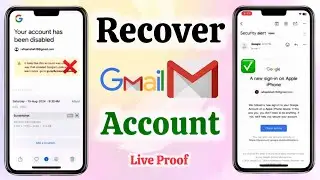 Recover Gmail Account 2024 | 🔴Live Proof🔥Your Account Has Been Disabled | Google Problem Solved 💯%