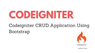 Codeigniter CRUD Application