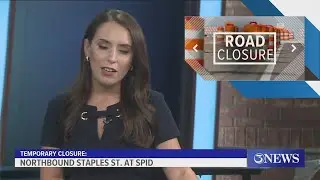 Utility upgrades will close lanes at S. Staples, SPID late Thursday