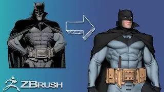 Sculpting Batman by Sean Gordon Murphy | Full Character Sculpting Process (Zbrush)