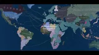 Luxembourg World Conquest Timelapse, (cheats) AI Only.