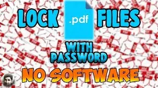 Lock PDF Files with Password | No Software