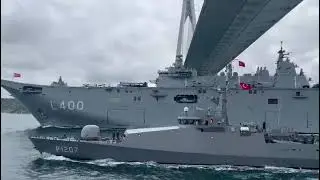 TCG #Anadolu in the Bosphorus of Istanbul