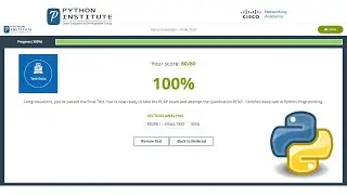 Cisco Python Essentials Final Test Answers || 💯% Correct Answers✅|| PE Final Test Answers||PCAP Ans|
