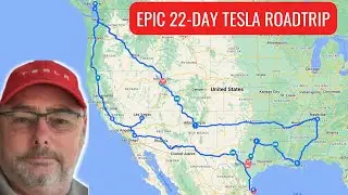 Epic 22-Day Tesla Road to watch the Total Solar Eclipse 2024