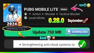😱Pubg Lite 0.28.0😳 New System Update 2024 | Pubg Mobile Lite 0.28.0 Update Download 2024 🔥