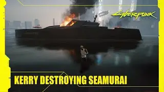 Destroying Seamurai Yacht With Kerry - Cyberpunk 2077
