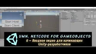 Unity Multiplayer. NGO-подготовка – Вводное видео для начинающих Unity-разработчиков