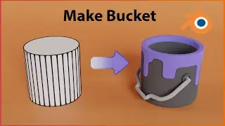 How to make Bucket in blender [ BLENDER TUTORIAL ]