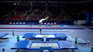 RIOU Florestan (FRA) M - 2022 Trampoline Worlds, Sofia (BUL) - Q Trampoline Exercise 1