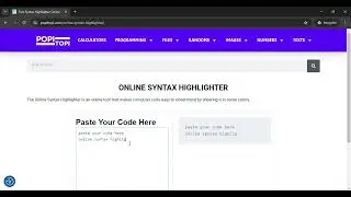 (Syntax Highlighter Online | Special Tool | Free Online Tool )