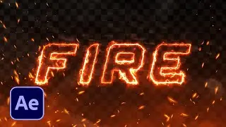 After Effects Burning Text Effect (Easy Tutorial)