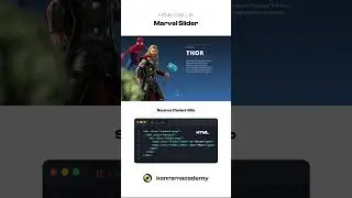 Today reel is about how to create a marvel slider Complete Code  https