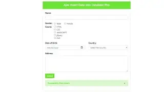 Ajax Insert Data Into Database Php | Part - 2