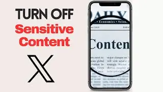 How To Turn Off Twitter ( X ) Sensitive Content Setting