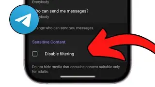 ENABLE Sensitive Content on Telegram (iPhone & Android)