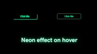 Neon Effect on Hover & Click