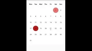 Android Studio Calendar to Highlight Events No API Required