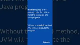 Main Method in Java