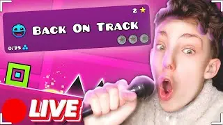 🔴 Recreating BACK ON TRACK With MY VOICE LIVE! (Geometry Dash)