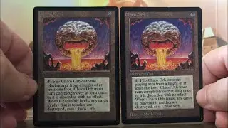 Real Chaos Orb - Fake Proxy Comparison Beta Magic MTG