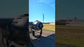 B-25 Mitchell Takeoff | Engine View