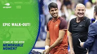 Greatest Walk-Out Ever? | Agassi/Alcaraz vs. Djokovic/McEnroe | 2024 US Open