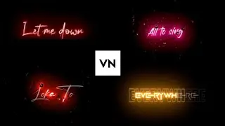 Trending Lyrics Video Editing In Vn App || Vn Black Screen Lyrics Video Editing