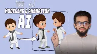 Character Modeling Rigging & Animation with AI - Tutorial in Hindi Urdu