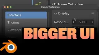 How to make UI bigger in Blender