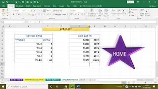 FORECAST FUNCTION IN MS EXCEL