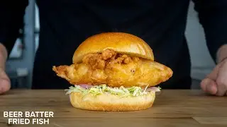 The 25 minute Beer Battered Fish Sandwich everyone should fry.