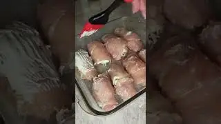 Рулетики из куриного филе с сыром