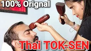 ASMR TOK-SEN Head Massage from Thailand - ASMR Cosmic Lady Barber (100% Orignal)