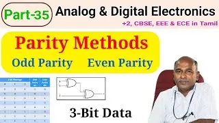 Parity Methods in tamil| odd Parity Truth table and Even Parity Truth table |